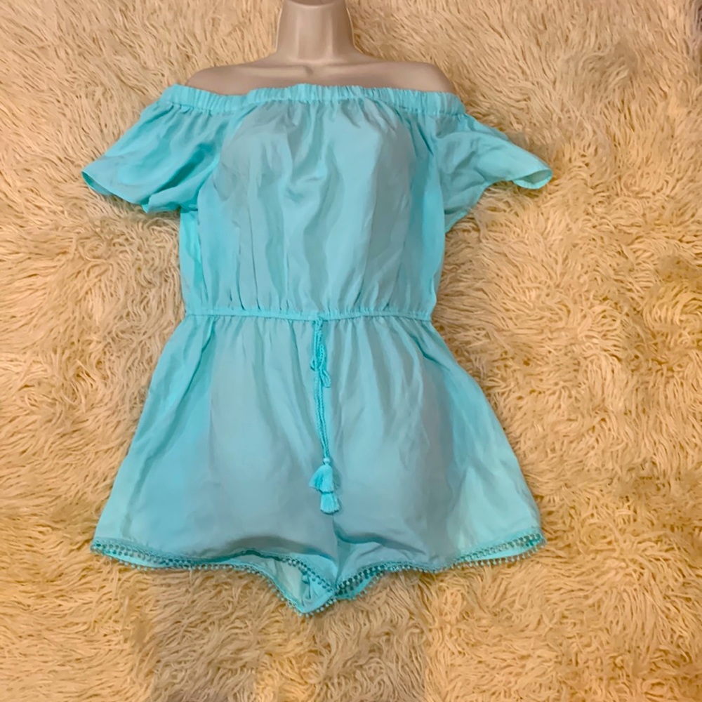 Sky blue romper